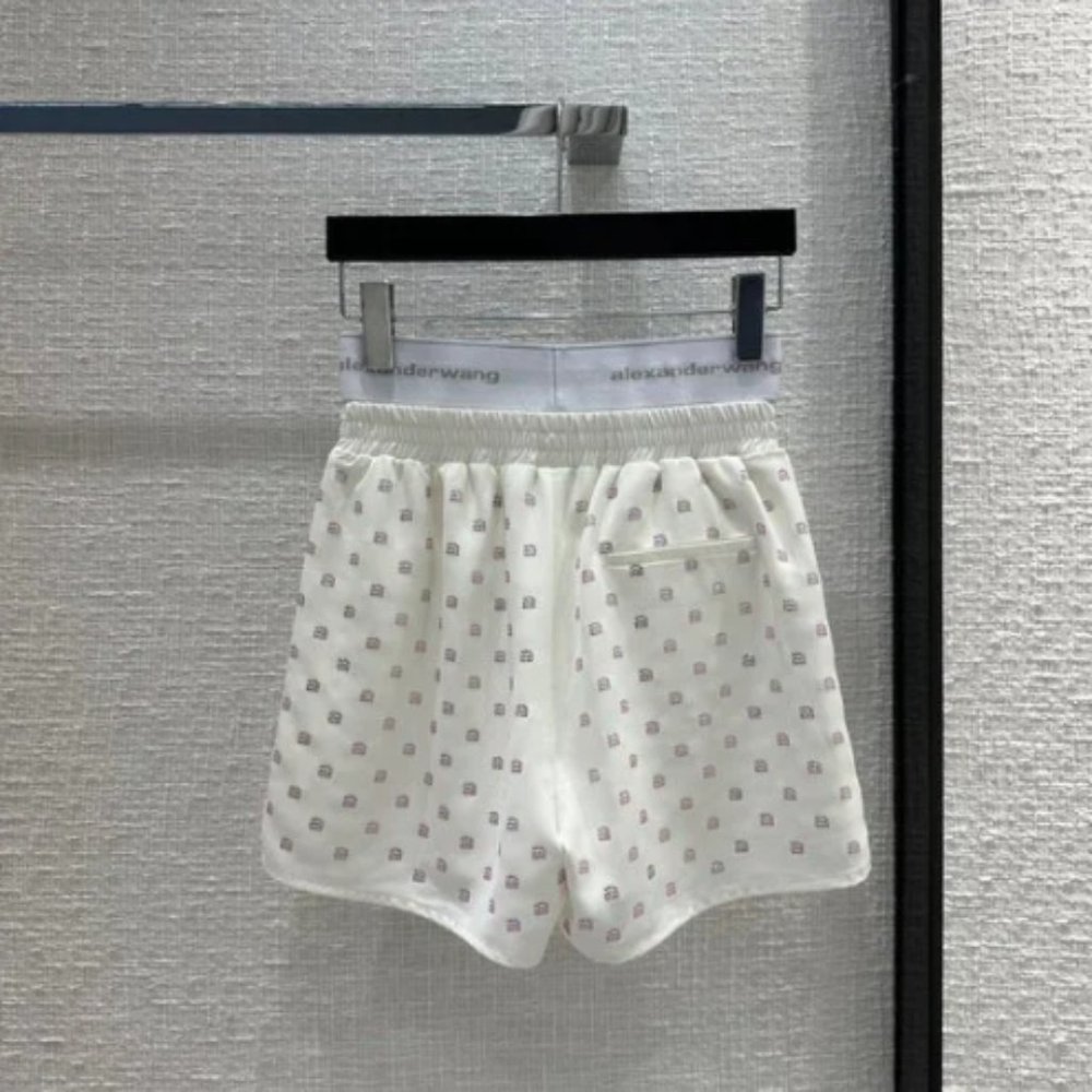 Alexander Wang Women's Hot drill shorts White